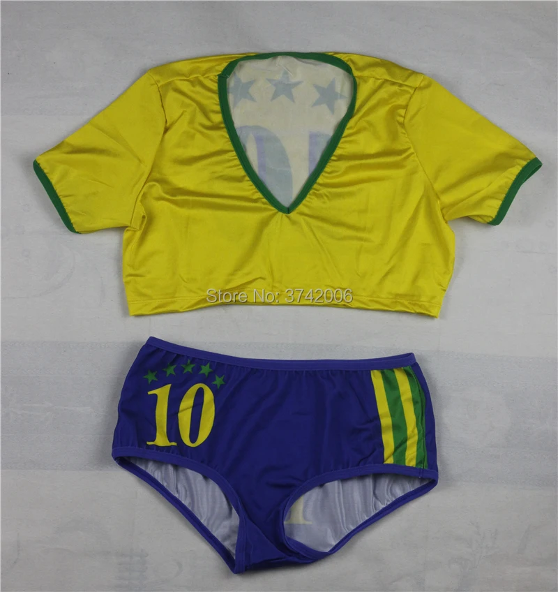 

Girl Sexy High School Football Baby Soccer Cheerleader Costume 11 Country Brazil Australia France Spain Italy Mexico Uniform