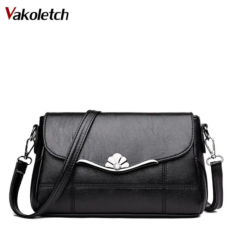 

Women's Shoulder Bags High Quality PU Leather Handbags Tote All-match Crossbody Top-handle Bags Shell Messenger Bag KL637