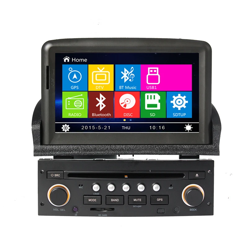 8 &quotАвтомобильный dvd плеер GPS навигационная система для Peugeot 307 2007 2008 2009 2010 2011 Bluetooth