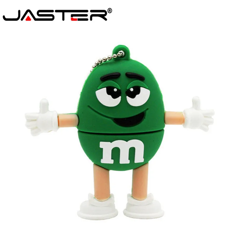 Флэш накопитель JASTER USB 2 0 m &amp m's Chocolate объемом 4 ГБ 8 милый флэш M Bean 16 32 Usb 64