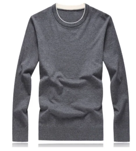 9881 gray LONMMY Плюс Размер 7XL 8XL вязаный пуловер Мужской прямой длинный повседневный мужской свитер, пуловер свитер с круглым вырезом мужской свободный зима - Цвет: 9881 gray