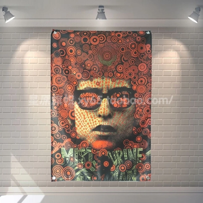 

"BOB DYLAN" Music Band Banners Wall Flags Tapestry Cloth Art Bar Cafe Hotel Theme Background Decoration