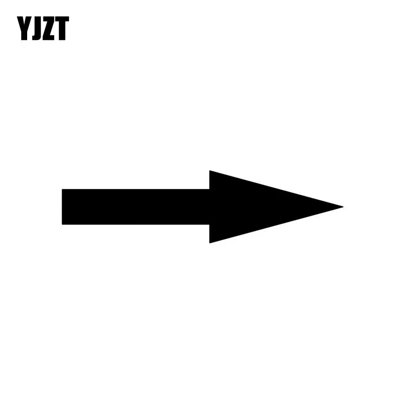 

YJZT, 11,9 см * 3,1 см, Виниловая наклейка, длинная стрелка, фотография, черный, серебряный цвет