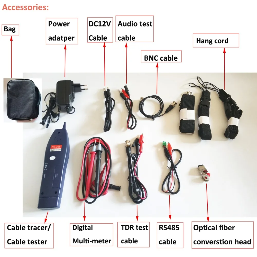 5 шт./лот профессиональный ручной тестер CCTV 8 Мп МП 4K IP + AHD CVI TVI SDI digital multi mete optical power