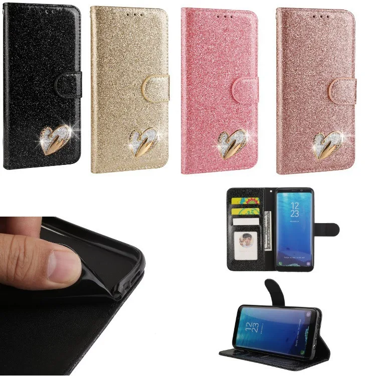 Чехол Tikitaka с блестками и кристаллами для Iphone 6, 6s Plus, 7, 8 Plus, чехол-подставка с цветочным рисунком, чехол-кошелек, чехол для Iphone X, XS, Funda