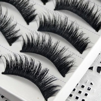 

Оптовая продажа, 5 пар натуральных модных накладных ресниц для макияжа Handmad, мягкие длинные ресницы, косметика, бесплатная доставка