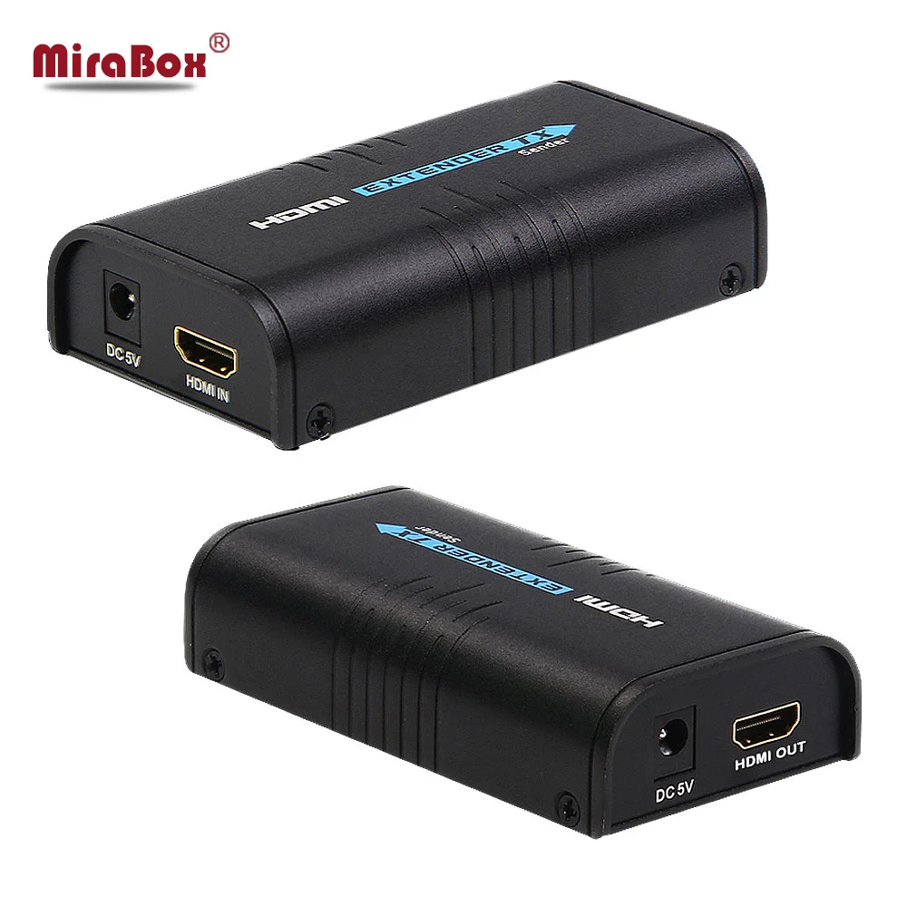 Transmitter and Receiver HDMI Extender Over Cat5/Cat5e/Cat6/Cat6e Compatible with HDCP Support 120m 1080p transmission