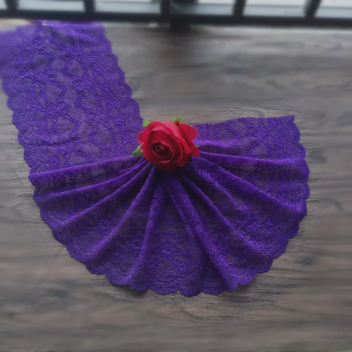 19 см широкое темно-фиолетовое украшение ручной работы эластичное