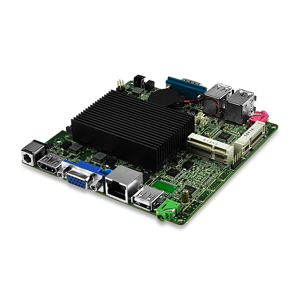 Ультра тонкий нано мини-itx материнская плата Q1900G-P celeron J1900 quad ядро linux DC 12V