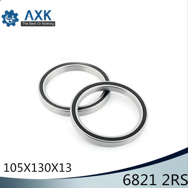 6821 2RS ABEC 1 105x130x13 мм метрические тонкие подшипники 61821 RS 6821RS|Валы| |