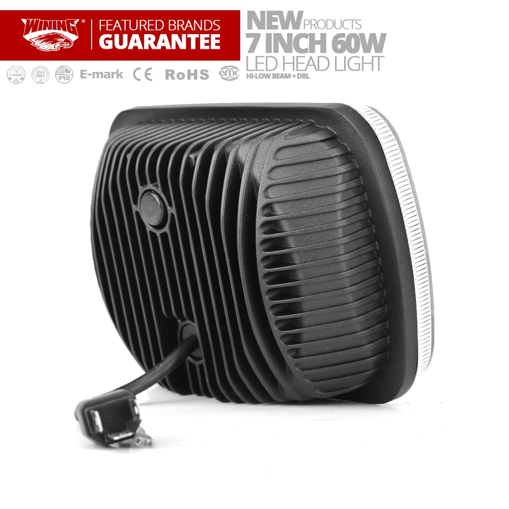 Новый 9D светодиодный дальнего света 7x6 &quot60 W Светодиодный фар квадратный рабочий