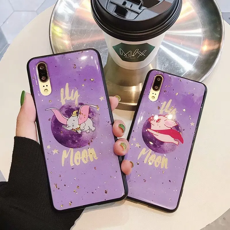 Блестящий чехол для телефона с бриллиантами и Луной Свинкой huawei P20 mate 20 Pro