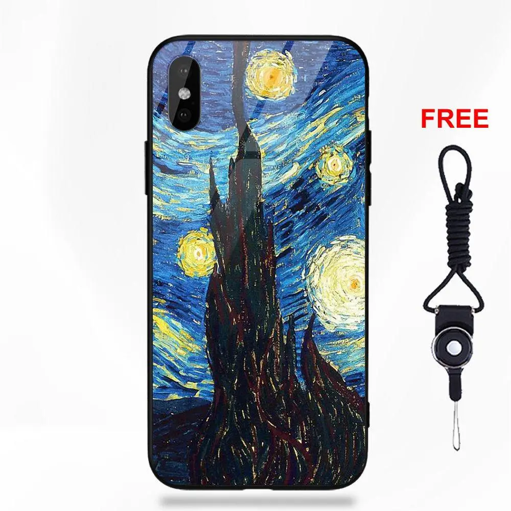 Для Apple IPhone X XS Max XR 5 5C 5S SE 6 S 7 8 плюс мягкая TPU оправа закаленное стекло случае