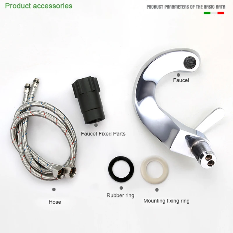 Смеситель для раковины Современный дизайнерский кран горячей и холодной воды