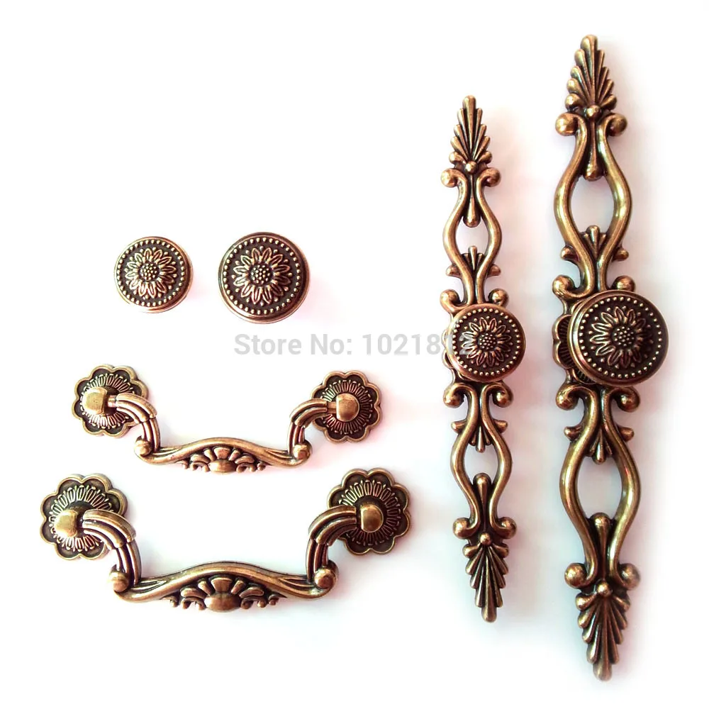 Античная бронза Шкаф Ручки гардероб шкаф буфет ручки для ящиков накладки ручка