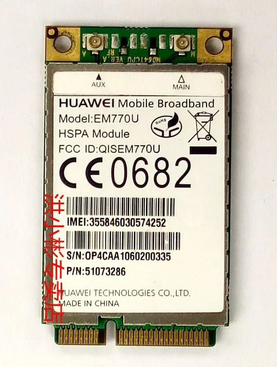 SSEA разблокированный HUAWEI EM770U беспроводной 3G WWAN модуль HSDPA HSUPA GSM EDGE GPRS модем мини PCI E