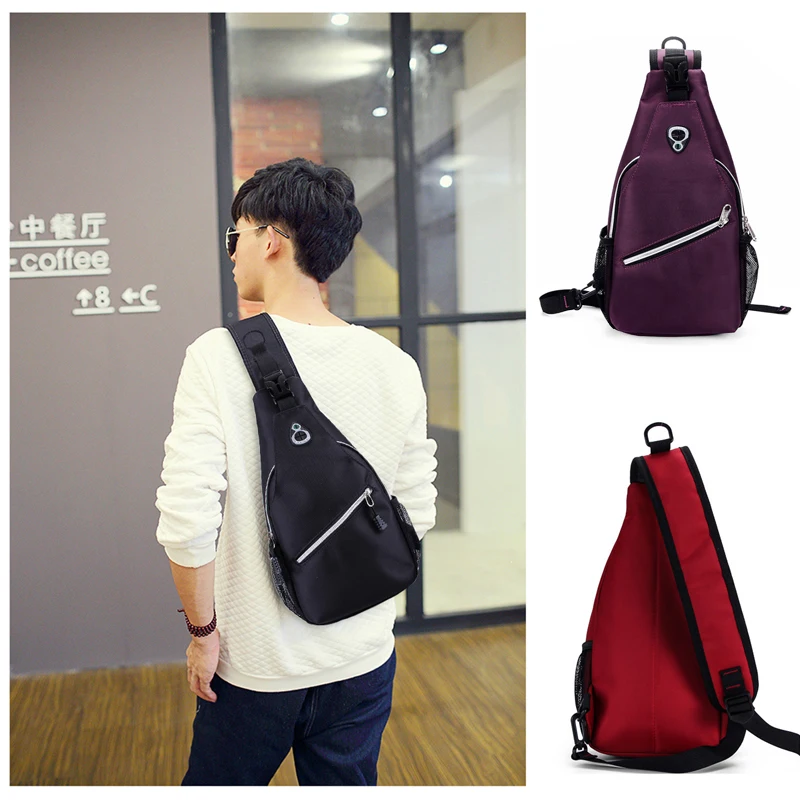 

New Male Chest Bag Hot Fashion Leisure Waterproof Man Oxford Cloth Korea Style Messenger Bag For Teenager Bag
