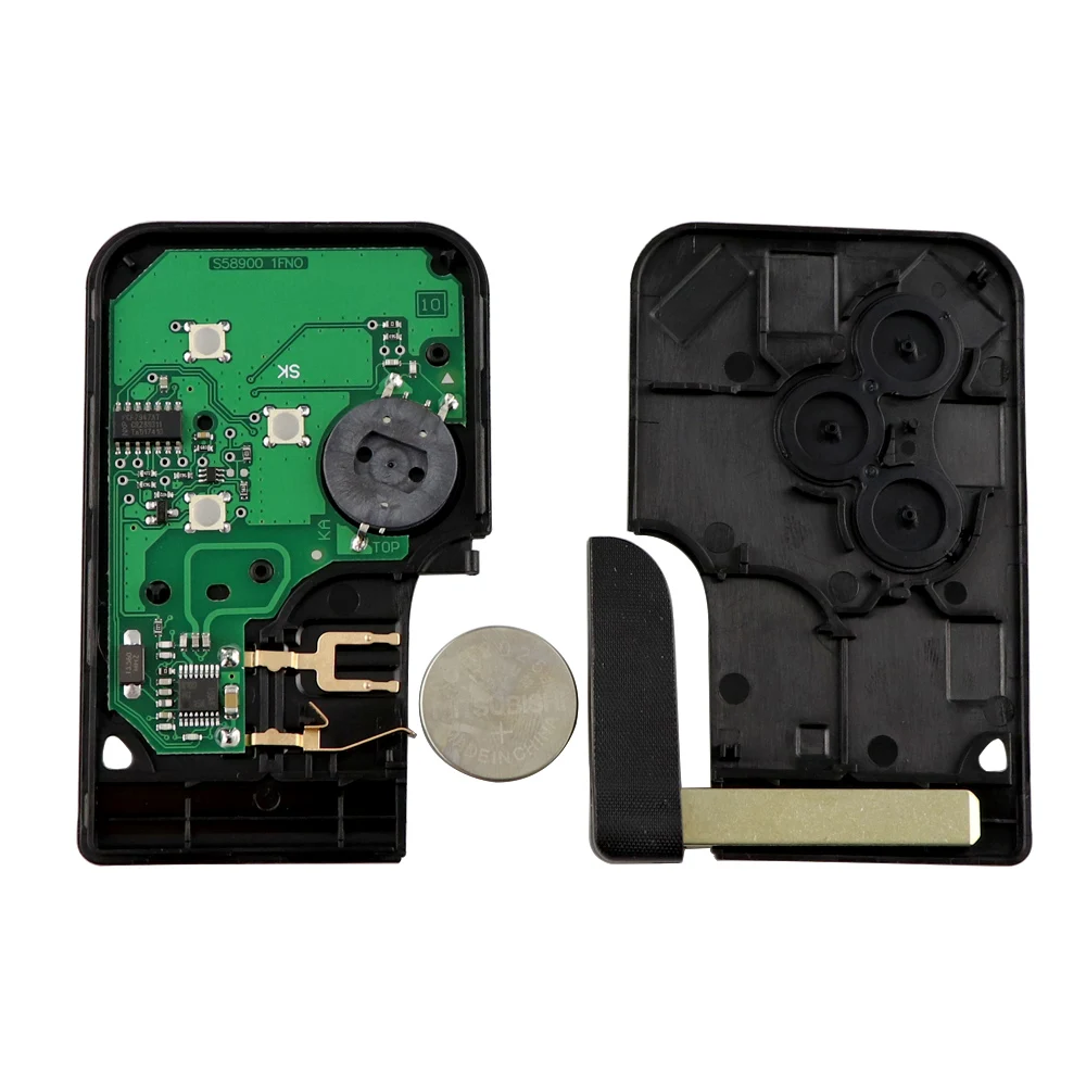 YIQIXIN 3 кнопки смарт-ключ карты 433 МГц ID46 PCF7926 PCF7947 чип для Renault Megane 2 3 Scenic Grand 2003-2008 дистанционный Автомобильный ключ