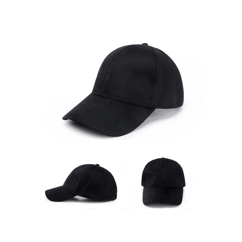 Бейсбольная кепка из искусственной замши с 9 панелями однотонная Snapback