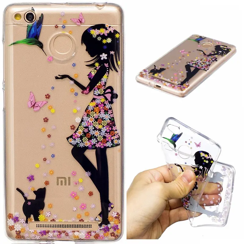 For Xiaomi Redmi 3 Pro / 3S 3X Case Lovely Soft Silicone TPU Cases Mobile Phone Protective Back Cover Coque | Мобильные телефоны и
