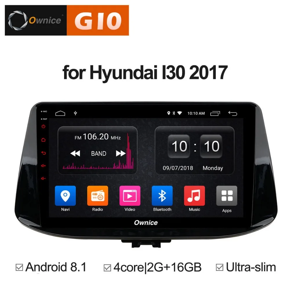 Четырехъядерный процессор 2 Гб ОЗУ + 16 ПЗУ 9 дюймов Android 8 1 радио для Hyundai I30 2017