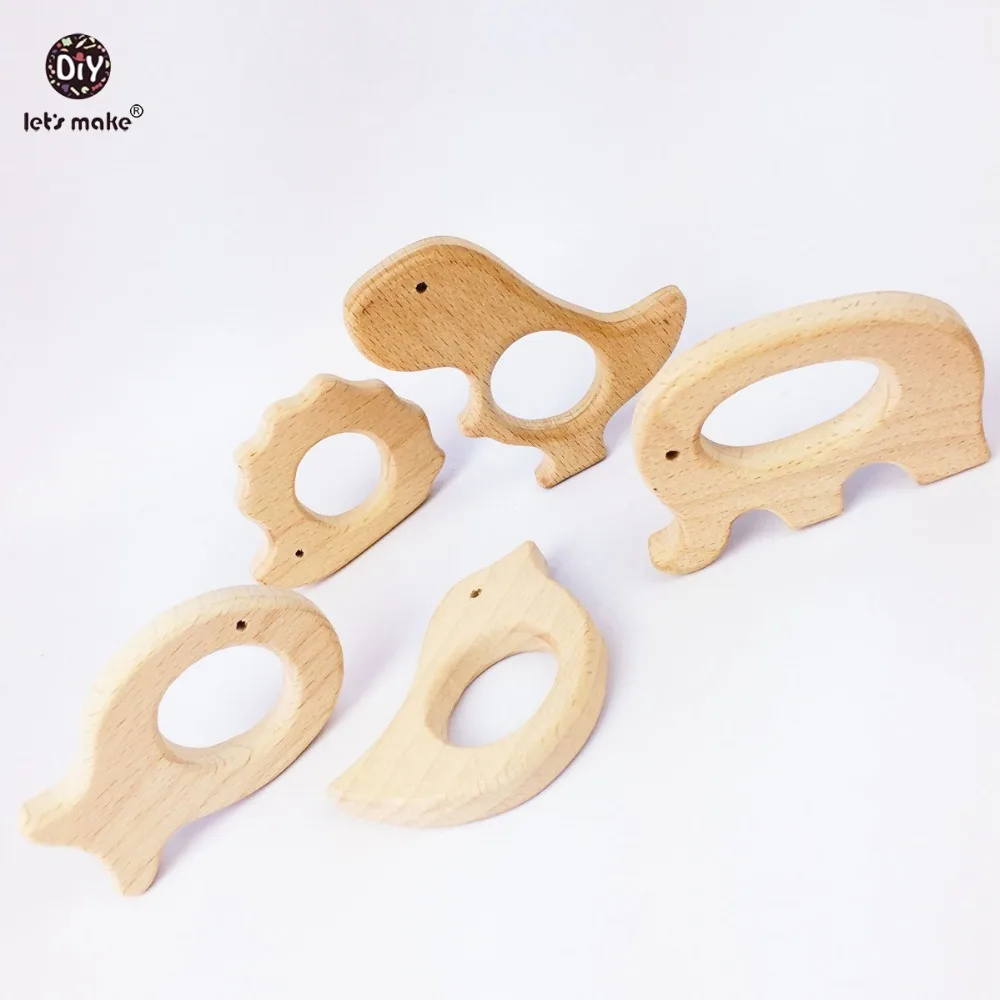 Прорезыватель для зубов детский из натурального дерева 20 шт.|baby teether|baby wooden - Фото №1