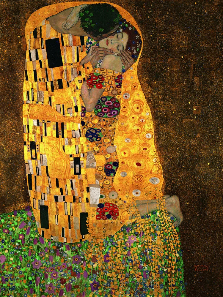 Набор для рисования на холсте поцелуй от Gustav Klimt | Дом и сад
