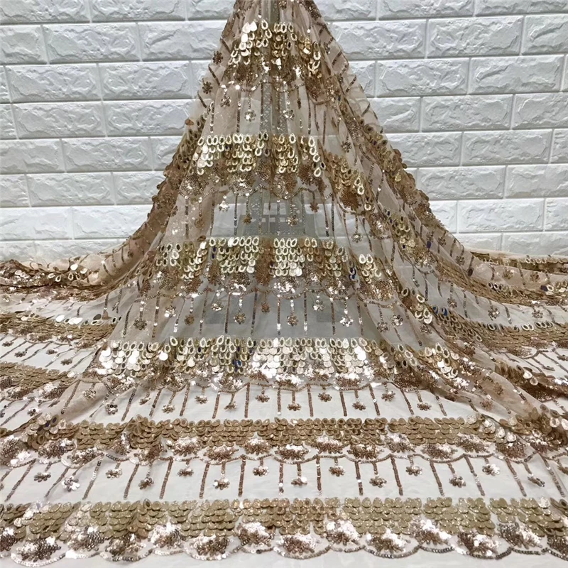 VILLIEA French Net Lace Fabric 2019 High Quality Latest African With Embroidery Mesh Tulle Sequins | Дом и сад
