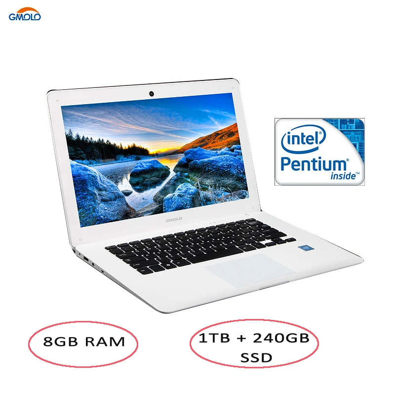 1" Pentium N3520 четырехъядерный ноутбук 8 ГБ ОЗУ 1 ТБ HDD+ 240 ГБ SSD Windows 7/WIN10/Linux ультрабук ноутбук