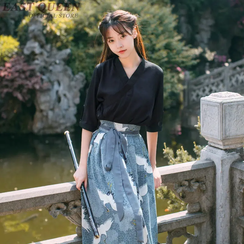 

Traditional chinese clothes sets women two piece outfits women clothing 2018 elegance femme streetwear clothes AA3846 Y A