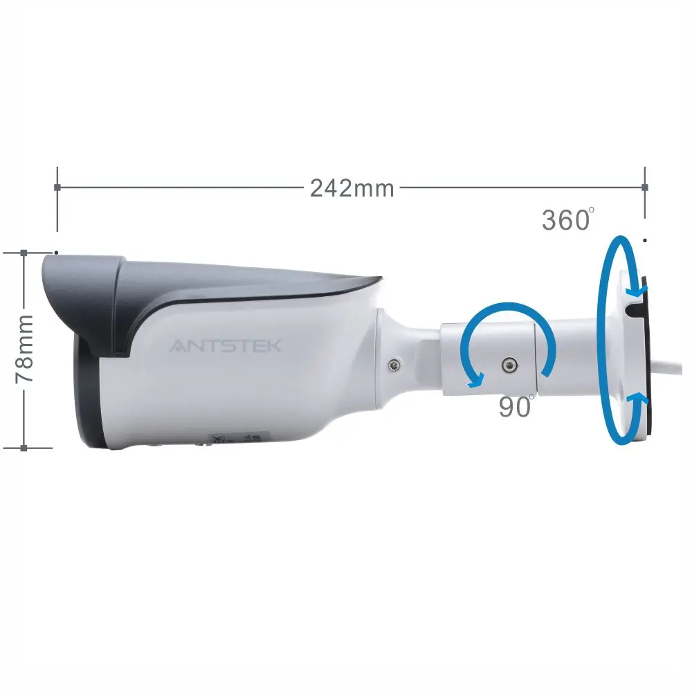 Antstek ahmb4220vp Полный HD1080P Sony imx323 Открытый ONVIF IP Камера с 42 шт. IR LED и 2.7 13.5 мм руководство