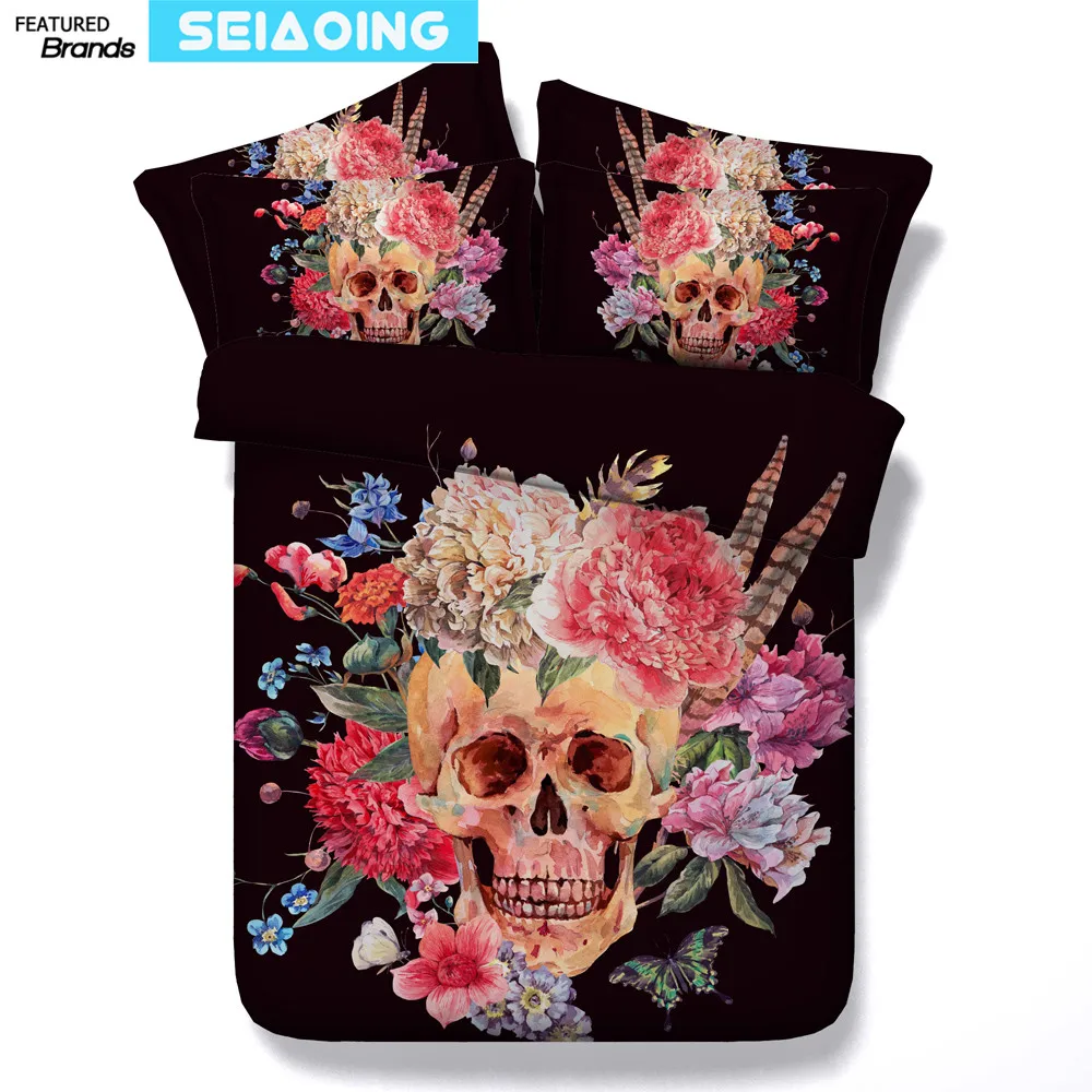 Сахарный Череп постельным бельем кровати 3d картина маслом постельного белья в