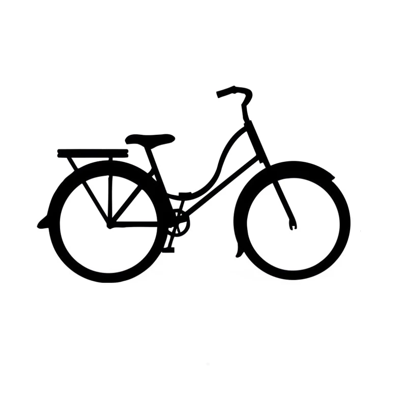 14 9 см * 4 модный Декор велосипед автомобиль наклейка винил черный/серебристый