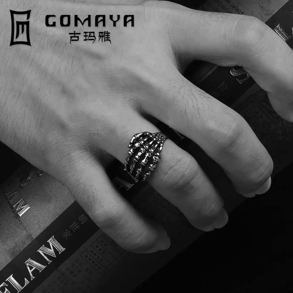 Модное кольцо карманник панк из нержавеющей стали металлическая Натяжная
