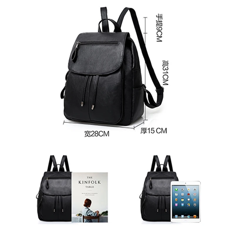 Для женщин рюкзак высокое качество из искусственной кожи Mochila Escolar Школьные ранцы