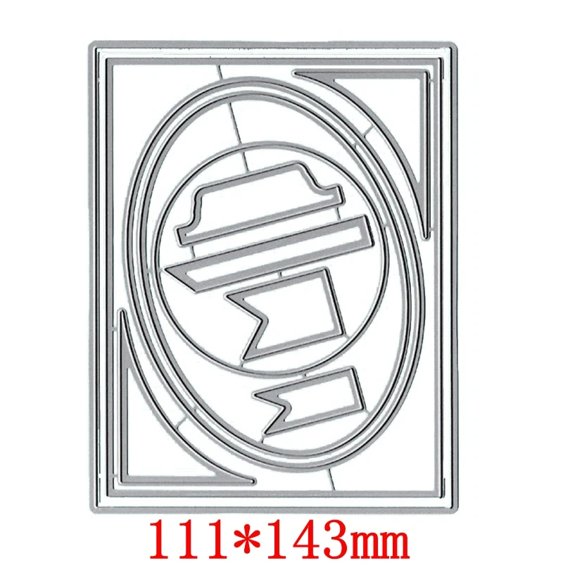 Cubic Cover Frame Metal Cutting Dies Elliptic Stencils for DIY Scrapbooking Photo Album Decoration Paper Cards Crafts Die Cut | Дом и сад