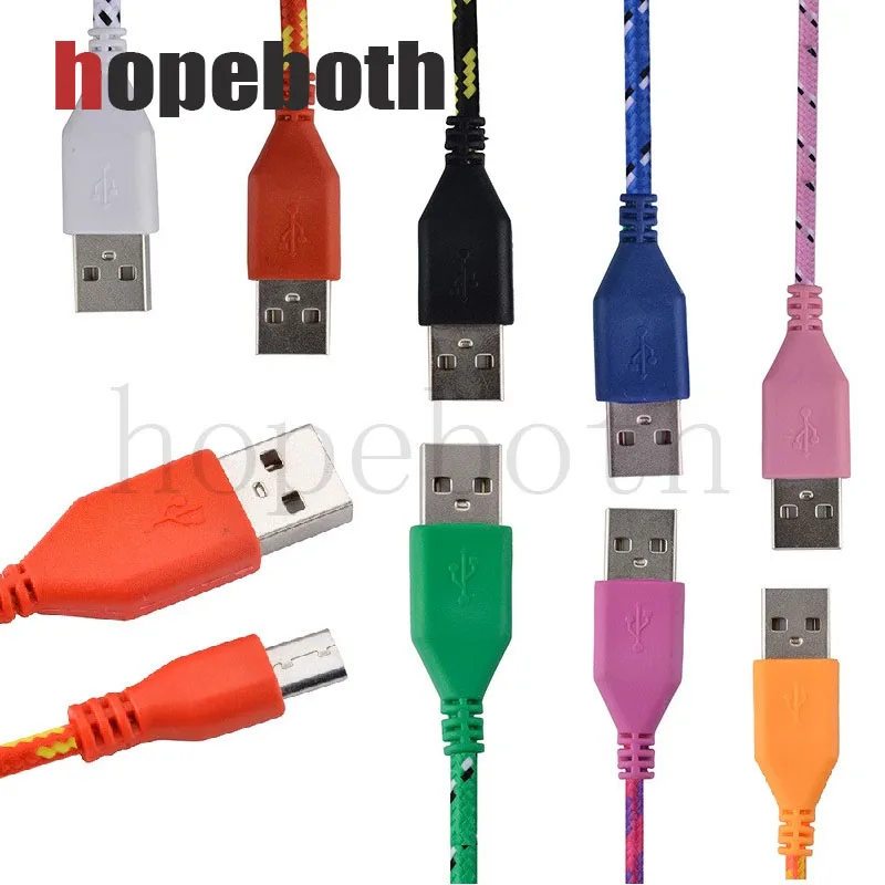 50 шт./лот для iPhone 7 USB кабель нейлоновый Плетеный 8 контактный зарядный 1 м 2 3 шнур