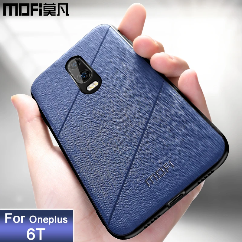 MOFi original oneplus 6T case one plus 6t back cover hard protective coque luxury oneplus6t business black 1+6t |