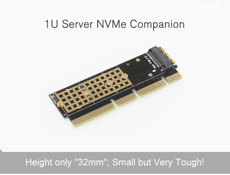JEYI MX16-1U M.2 Накопитель SSD с протоколом NVME NGFF на PCI-E 3,0 M ключ Интерфейс карты X4 X8 X16 адаптер Поддержка PCI Express 2230-2280 m.2 полный Скорость