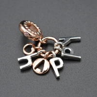 rose gold letters happy 925 silver pendant friends couple birthday gift silver jewelry accessories