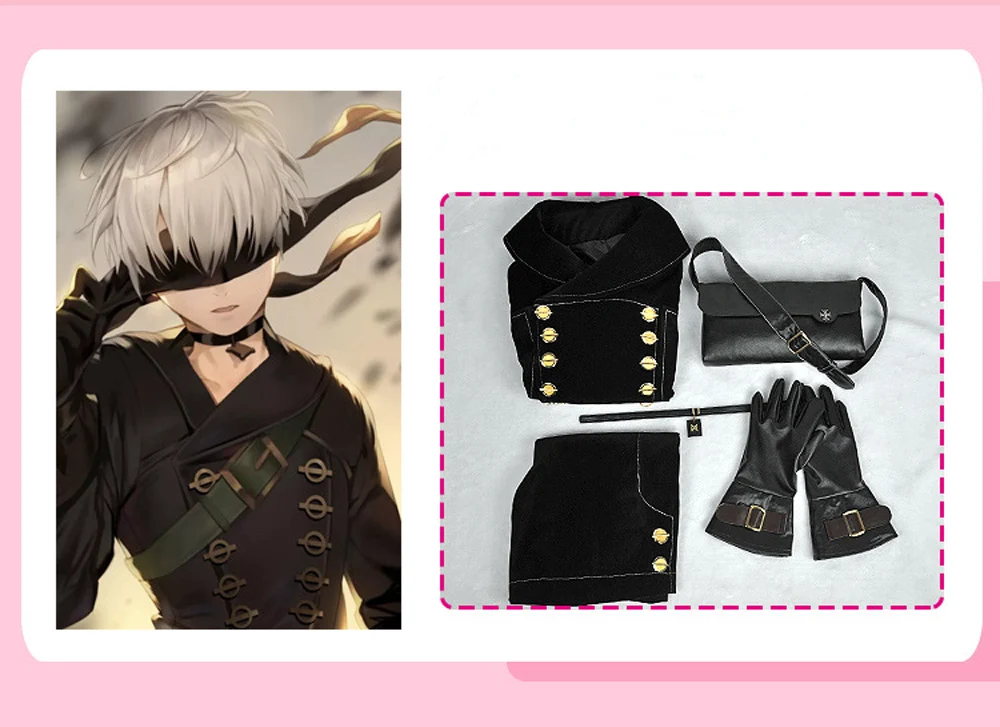 VEVEFHUANG Горячие игры NieR Automata 9 S мужские костюмы для косплея Необычные Вечерние наряды Пальто йорха № 9 Тип S полный комплект для Хэллоуина