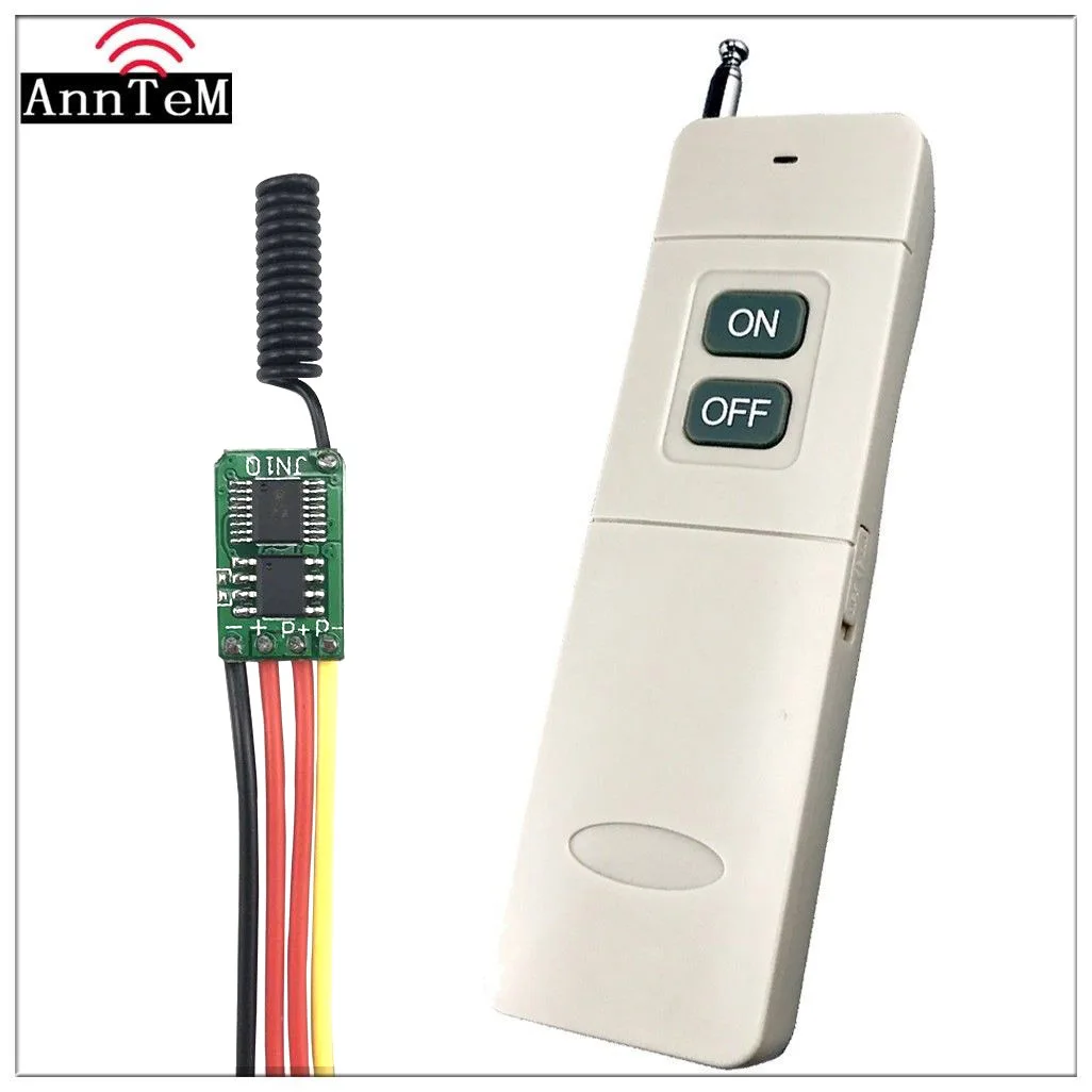 

Wireless Remote Control Switch 433mhz rf Transmitter Receiver kit 3.7v 5v 6v 9v 12v Battery Power Mini Small Controller Module