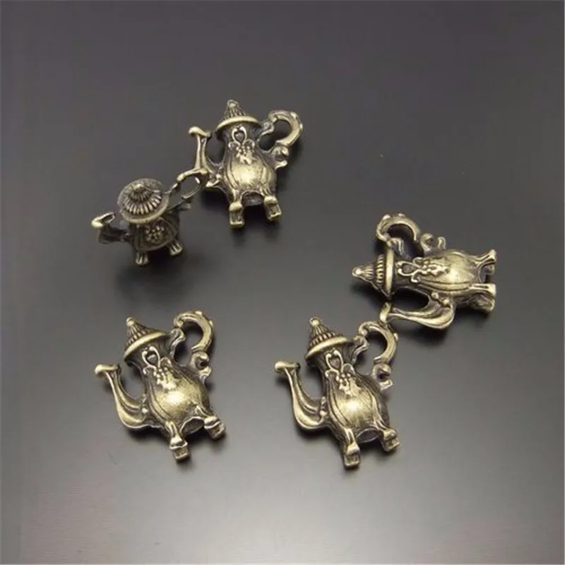 25pcs/pack Wholesale Pot Necklace Charms Vintage Style Bronze Jewelry pendant Wine Pot Charm Craft Accessories19*16*6.5mm 02195