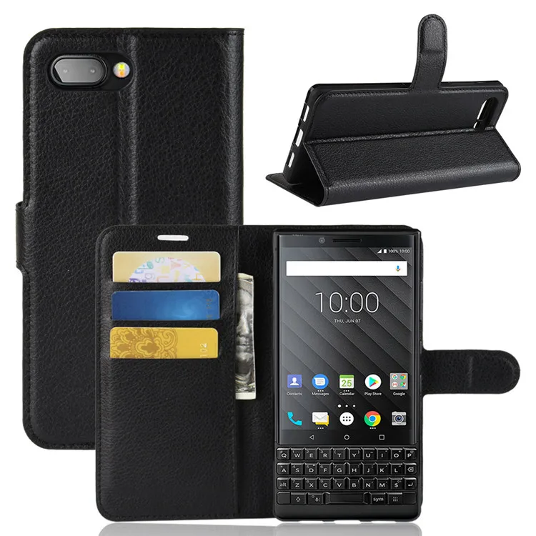 Для BLACKBERRY KEY2 Чехол Флип Роскошный кожаный чехол для телефона для BLACKBERRY ключ 2 KEYTWO ключ два BBF100 BBF100-1 задняя крышка