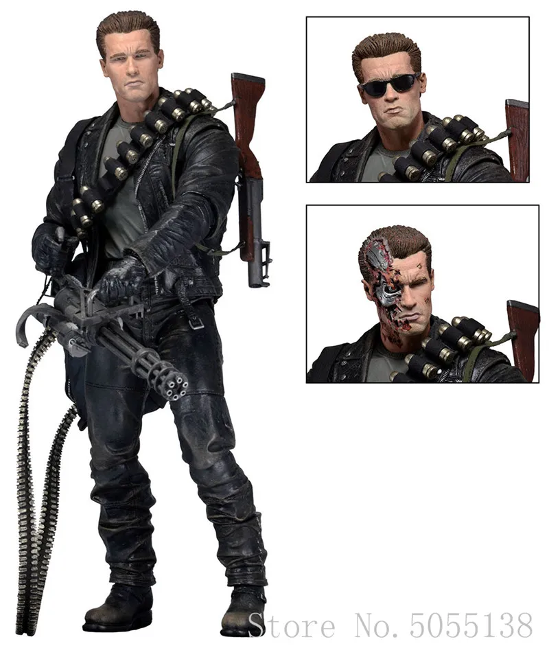 Нека Терминатор 2: суждение день T-800 Арнольд Шварценеггер ПВХ фигурка