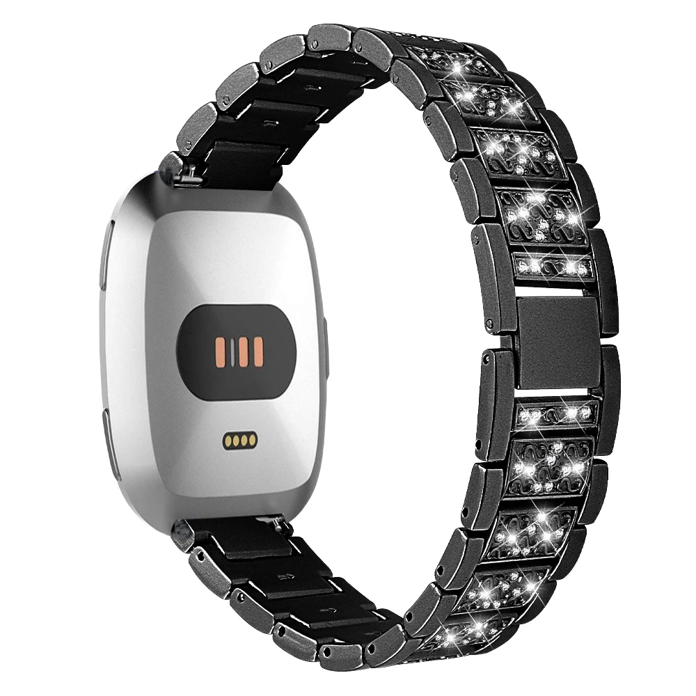 Металлические браслеты Joyozy со стразами для Fitbit Versa versa2 аксессуары с Стразы fit bit |