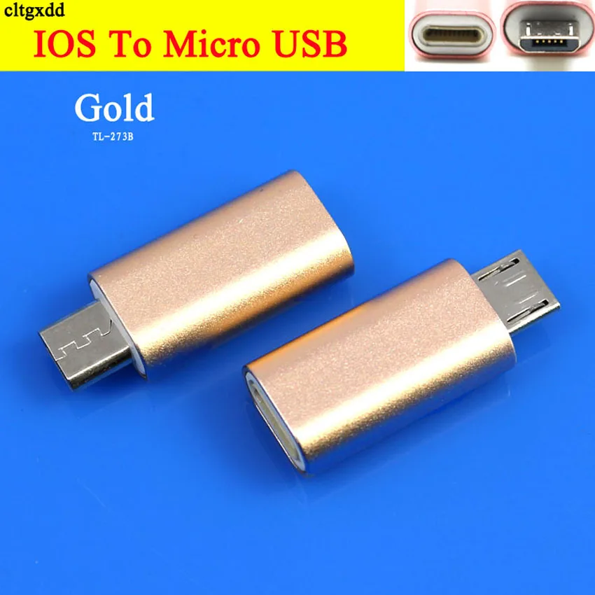 cltgxdd 1Pcs Micro USB 2.0 to 8-Pin IOS Converter Adapter For Android iPhone 5/5s 6/6s Plus iPad 4 Air 2 Charger Cable Connector |