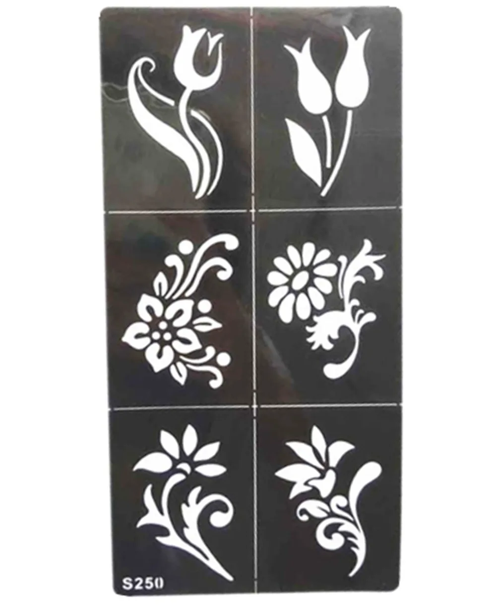 Горячий цветочный узор трафарет для рисования трафареты татуировки аэрограф