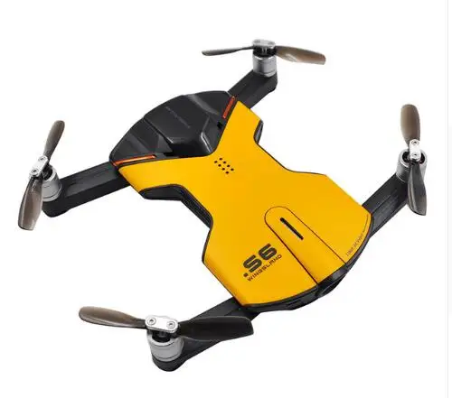 Цвет: желтый RC Дрон Карманный селфи Квадрокоптер WiFi FPV с 4K UHD камерой FPV Дрон RC игрушки RC вертолет профессиональный - Цвет: Цвет: желтый