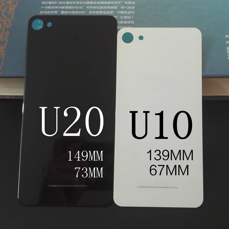 Новый чехол для meizu U10 Задняя стеклянная крышка Замена корпуса U20 аккумулятора с